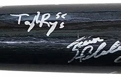 Sports-Autographs Minnesota Twins 2018 Team Autographed Signed Rawlings Black Baseball Bat - 11 Autographs