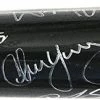Sports-Autographs Kansas City Royals 2016 Team Signed Autographed Rawlings Black Baseball Bat Authenticated Ink COA - 20 Autographs - Perez