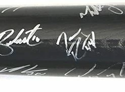 Sports-Autographs Cincinnati Reds 2018 Team Signed Autographed Rawlings Black Baseball Bat - 13 Autographs