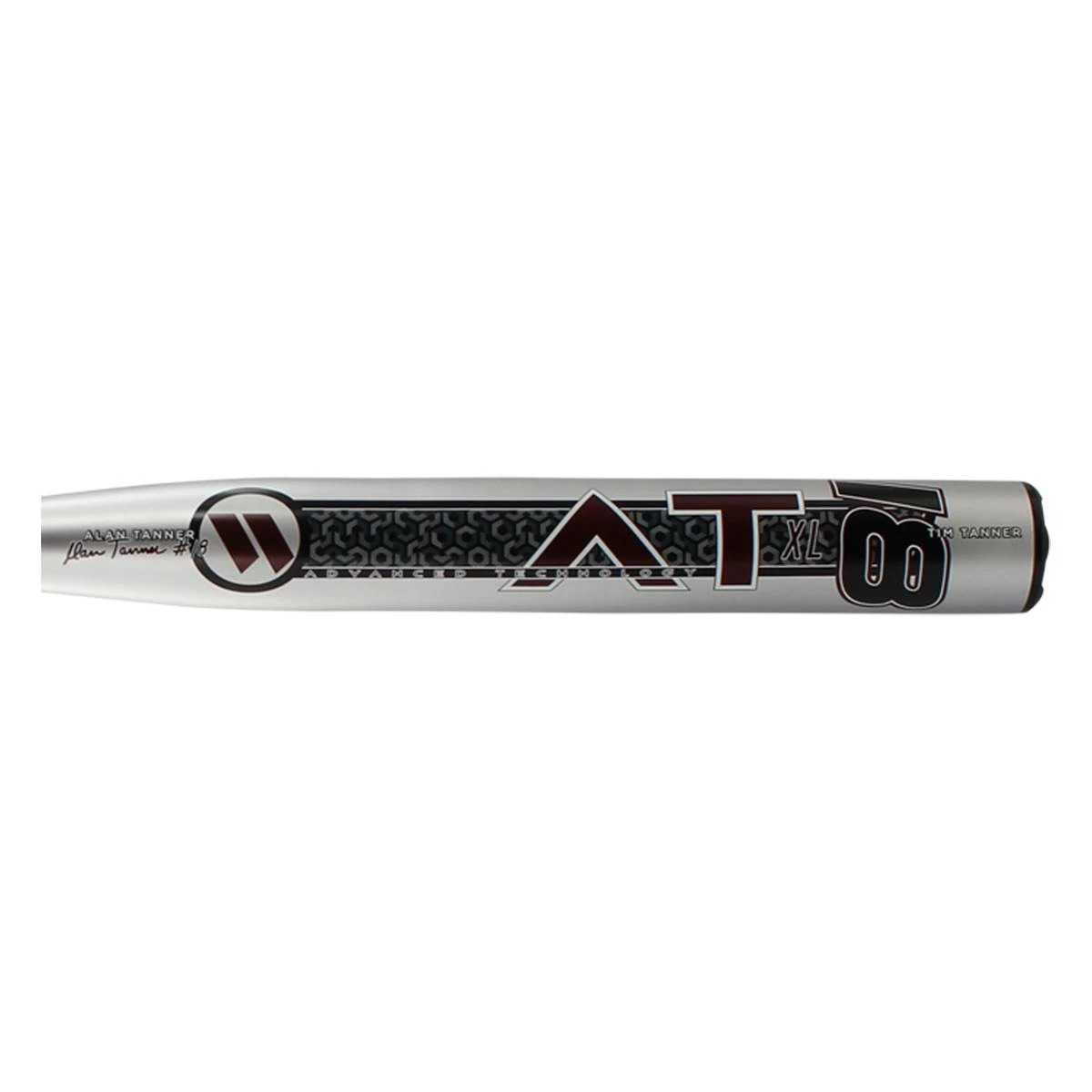Worth AT18 13.5" Alan Tanner XL Senior Slow Pitch Softball Bat: WTANSS Grey, Red Has A Lot Of Styles And Colors For You To Choose - Image 2
