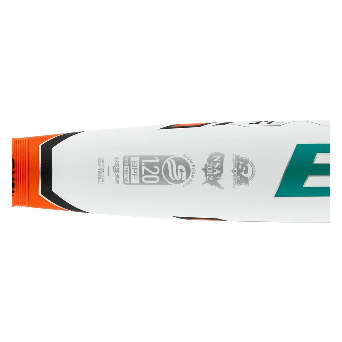 The Quality Of The 2022 Easton Resmondo Fire Flex 13.5" Balanced USSSA 240 Slow Pitch Softball Bat: SP22RESB Orange, Teal, White Is Impeccable - BaseBall Bat Gear Shop - Image 3