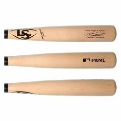 Louisville Slugger MLB Prime Schwarber Maple Wood Baseball Bat: WBL2439010 Black, Natural Great Gift Idea For All Occasions