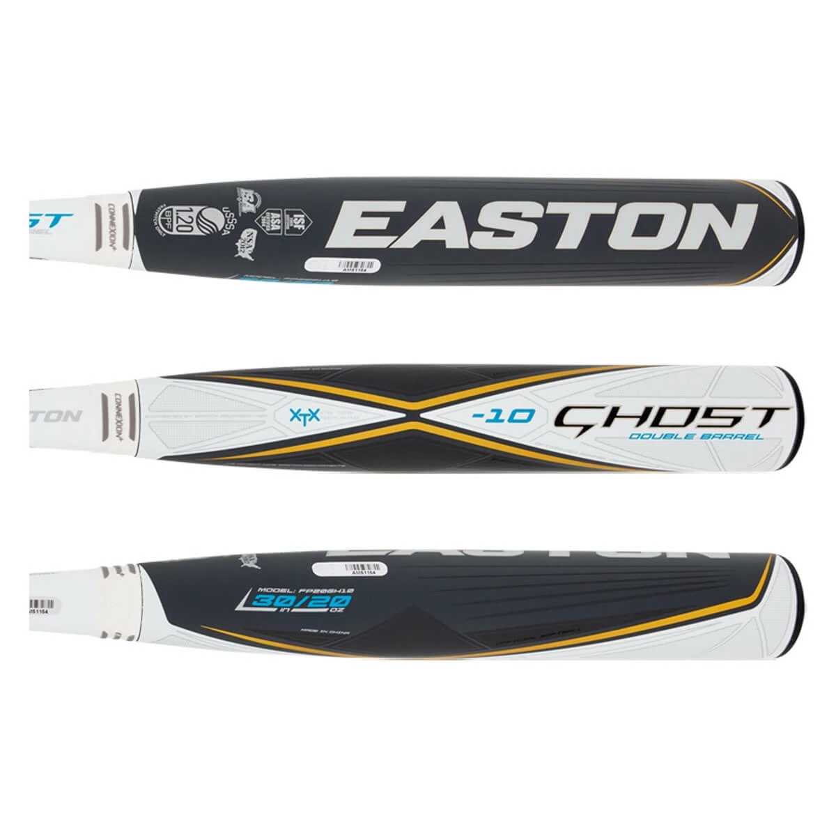 Buy Easton Ghost Double Barrel -10 Fastpitch Softball Bat: FP20GH10 White, Grey - BaseBall Bat Gear Shop - Baseballbatgear.shop