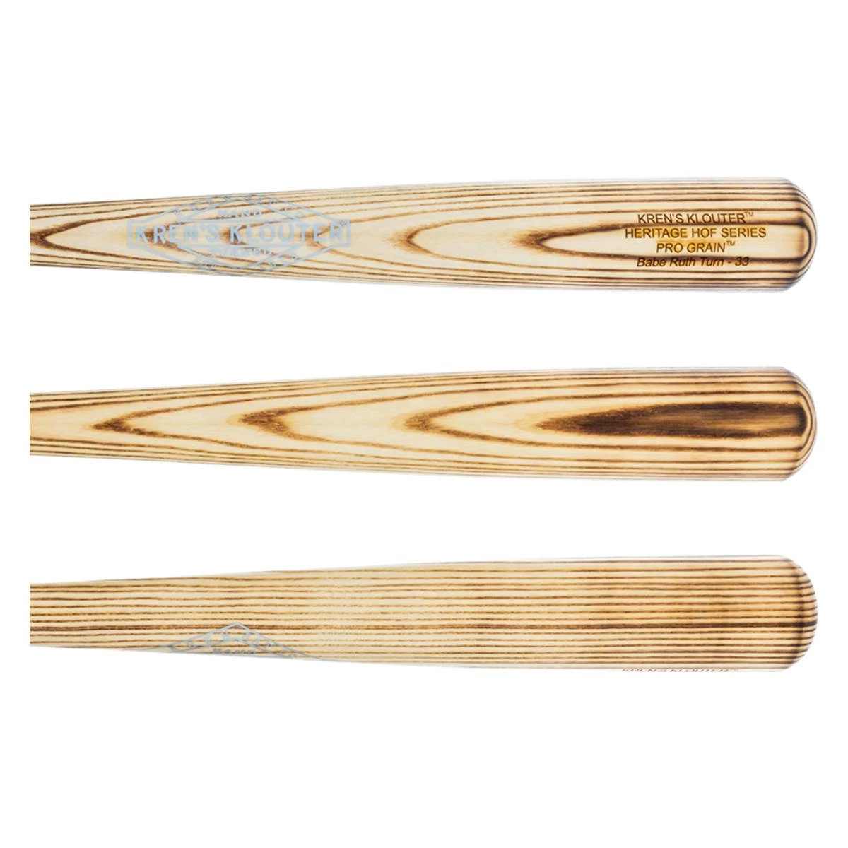 Best Cheap Kren Bat Co Kren Klouter HOF Series Babe Ruth Ash Wood Baseball Bat: KBR3 Natural