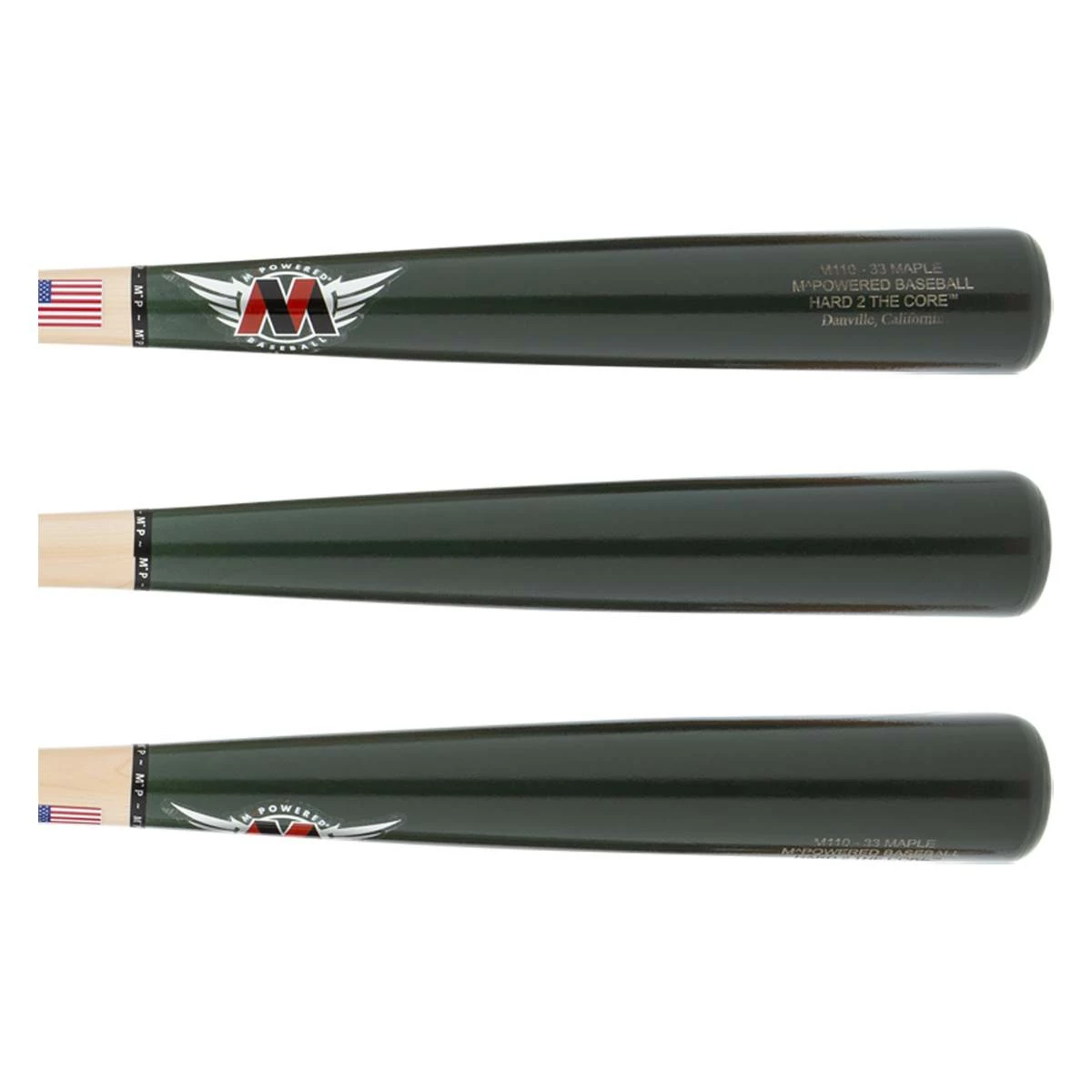 BaseBall Bat Gear Shop | Clearance Sale M^Powered H2TC™ Pro Maple Wood Baseball Bat: H2TC110 Natural, Green | Shop Online Fashion