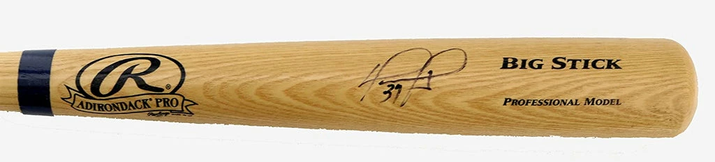 Sports-Autographs David Ortiz Boston Red Sox Signed Autographed Rawlings Natural Bat JSA COA