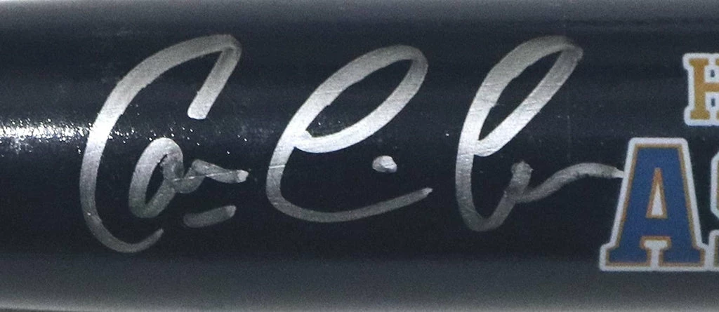 Sports-Autographs Carlos Correa Houston Astros Signed Autographed Blue Mini Bat Pinpoint COA - Image 2