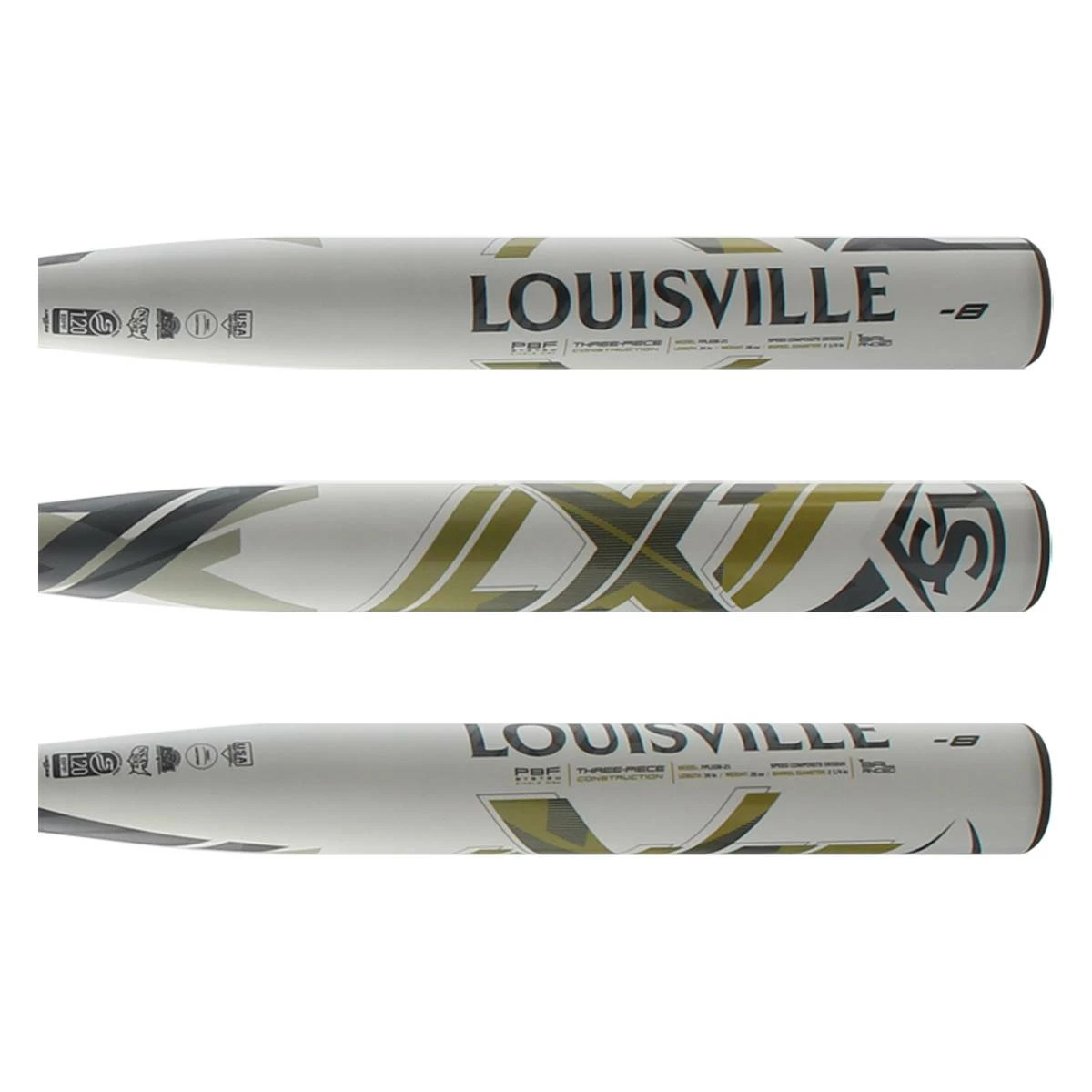 Shop Louisville Slugger LXT -8 Fastpitch Softball Bat: WBL2454010 Gold, Grey, White At Best Price Baseballbatgear.shop