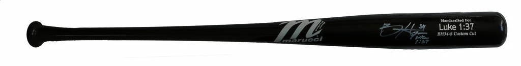 Sports-Autographs Bryce Harper Philadelphia Phillies Autographed Game Model Marucci Black Bat JSA Letter COA - Image 2