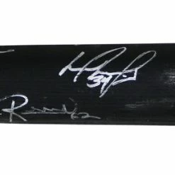 Sports-Autographs Boston Red Sox 2014 Signed Autographed Youth Black Baseball Bat Authenticated Ink COA David Ortiz