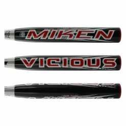 Miken Vicious 13" End Loaded Dual Stamp Slow Pitch Softball Bat: MPAV19 Black, Red - New Collection Online By BaseBall Bat Gear Shop