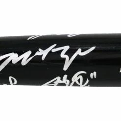 Sports-Autographs Oakland Athletics 2013 Signed Autographed Rawlings Big Stick Black Bat 12 Autographs Authenticated Ink COA