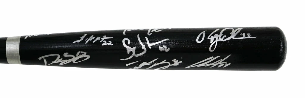 Sports-Autographs Oakland Athletics 2013 Signed Autographed Rawlings Big Stick Black Bat 12 Autographs Authenticated Ink COA - Image 4