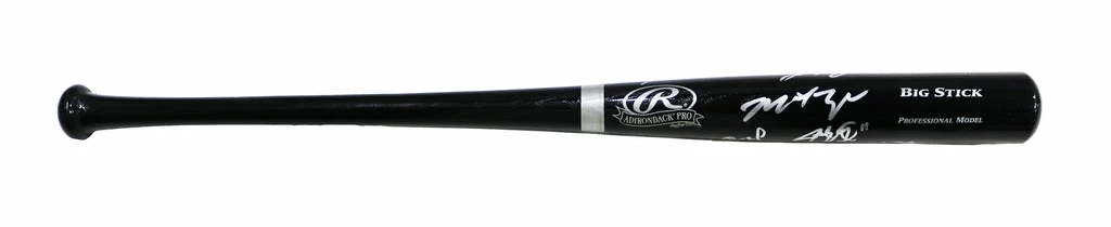 Sports-Autographs Oakland Athletics 2013 Signed Autographed Rawlings Big Stick Black Bat 12 Autographs Authenticated Ink COA - Image 6