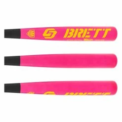 Buy Fashion And Surprise Gifts Brett Bros. GB5 Superlight Wood ASA Softball Bat: GB5SB Neon Rose Pink Black, Pink, Yellow In Baseballbatgear.shop