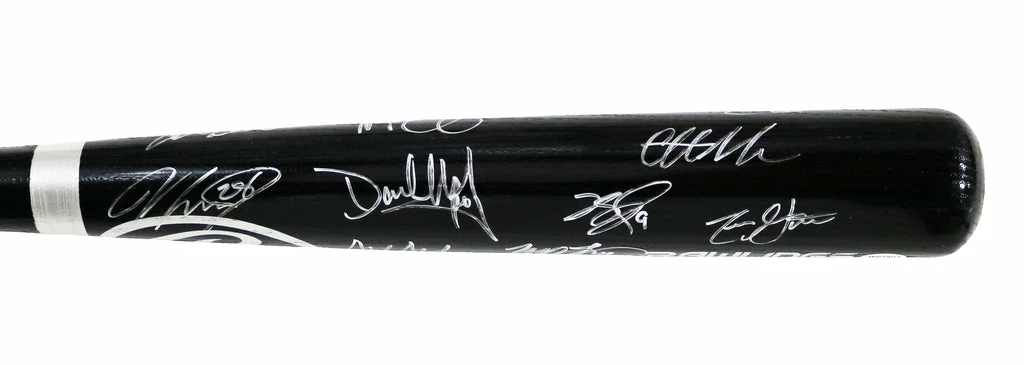 Sports-Autographs Washington Nationals 2016 Team Signed Autographed Rawlings Pro Black Baseball Bat Authenticated Ink COA Harper Strasburg - Image 4