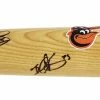 Sports-Autographs Bud Norris, Brad Bach And Caleb Joseph Baltimore Orioles Signed Autographed Rawlings Big Stick Natural Bat