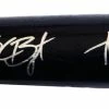 Sports-Autographs Kris Bryant And Anthony Rizzo Chicago Cubs Signed Autographed Rawlings Pro Black Bat Pinpoint COA